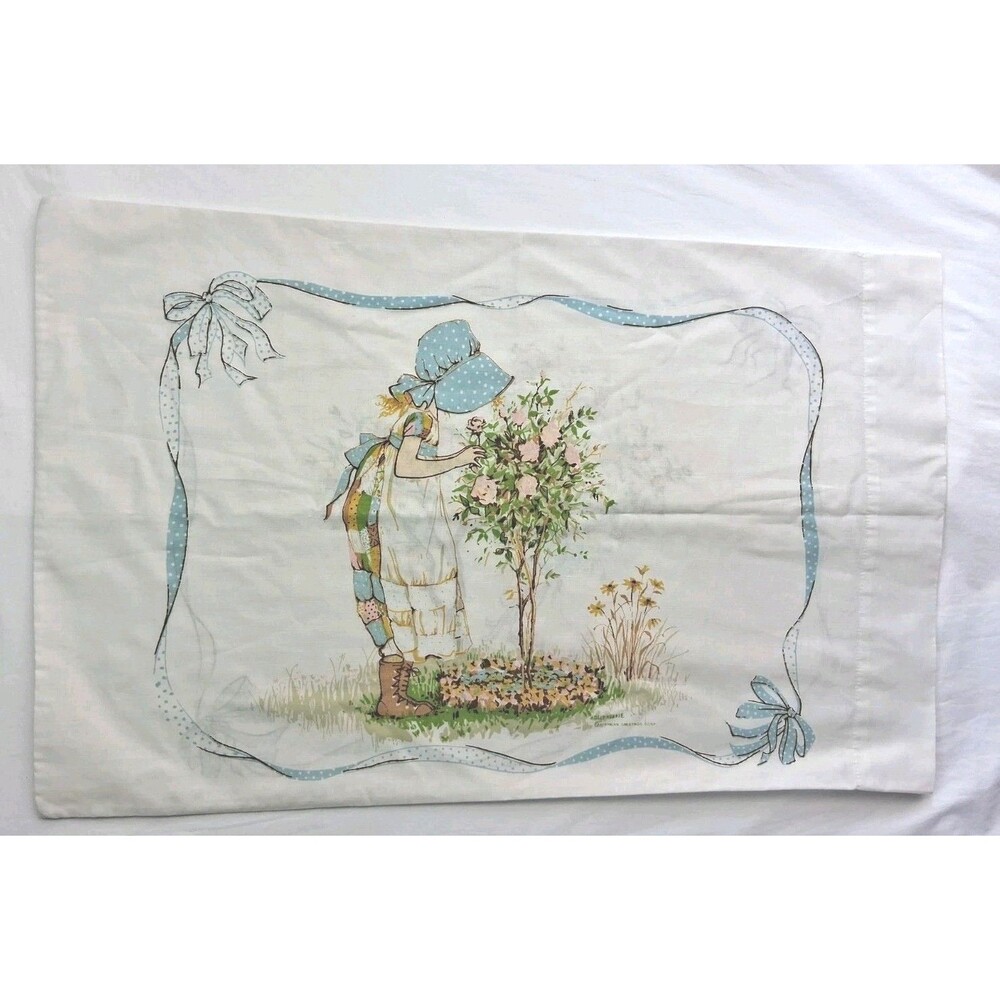Holly Hobbie Pillowcase American Greetings Co Vintage 90s Prairie Country